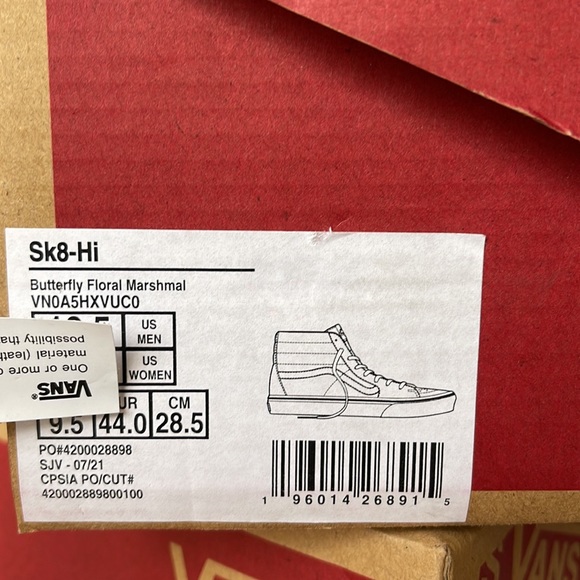 Vans Butterfly Floral Marshmallow Men’s sneakers - Picture 16 of 16